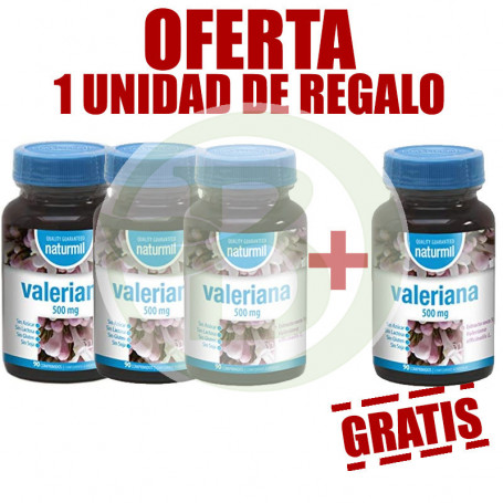 Pack 4x3 Valeriana 90 Comprimidos Naturmil