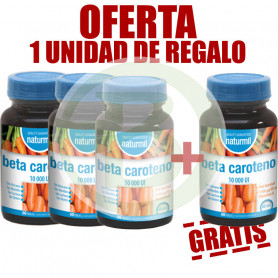 Pack 4x3 Betacaroteno 60 Comprimidos Naturmil
