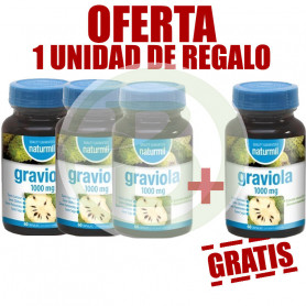 Pack 4x3 Graviola 45 Cápsulas Naturmil