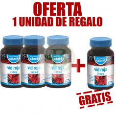 Pack 4x3 Vid Roja 60 Comprimidos Naturmil