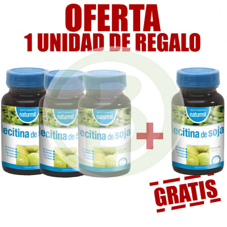 Pack 4x3 Lecitina de Soja 1.200Mg. 30 Perlas Naturmil