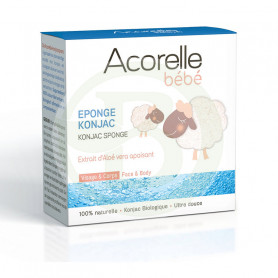 Esponja Konjac Bebé Natural Acorelle