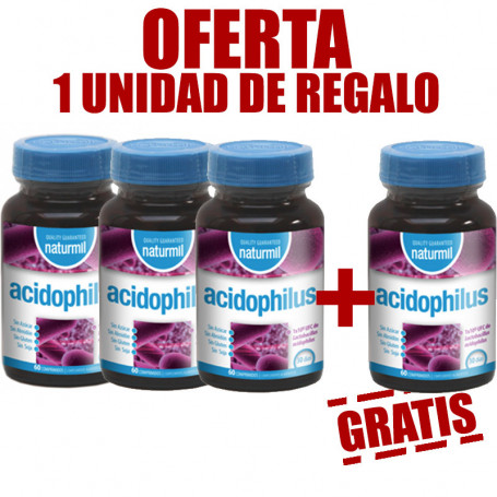 Pack 4x3 Acidophilus 60 Comprimidos Naturmil