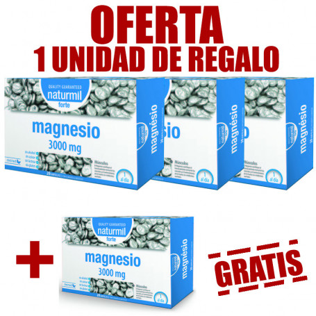 Pack 4x3 Magnesio 20 Ampollas Naturmil