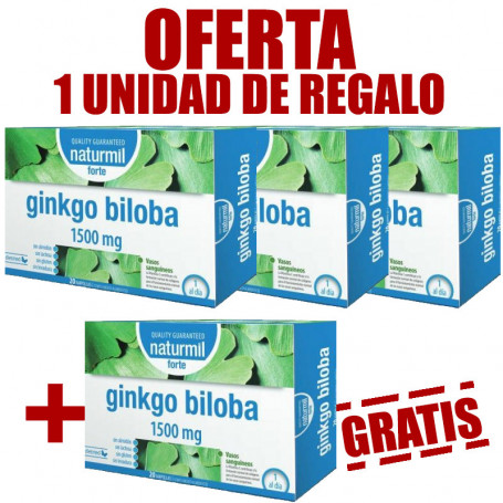 Pack 4x3 Ginkgo Biloba 20 Ampollas Naturmil