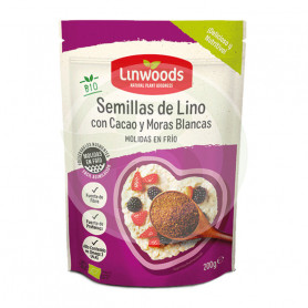 Semillas De Lino Molidas, Cacao y Moras 200Gr. Linwoods