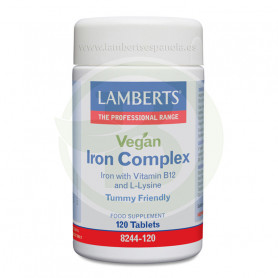 Iron Complex Vegano 120 Tabletas Lamberts