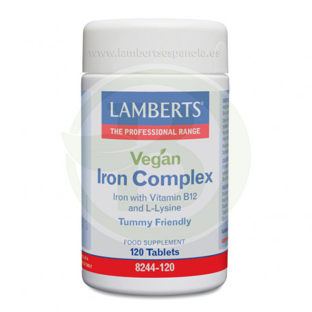 Iron Complex Vegano 120 Tabletas Lamberts