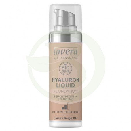 Maquillaje Fluido Hyaluron 04 Honey Beige 30Ml. Lavera