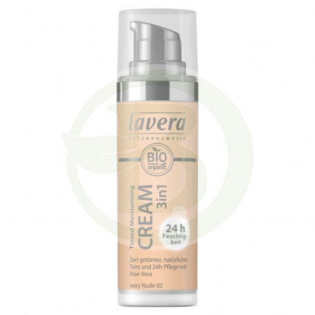 Crema Color Hidratante 3 en 1 Q10 Ivory Nude 30Ml. Lavera