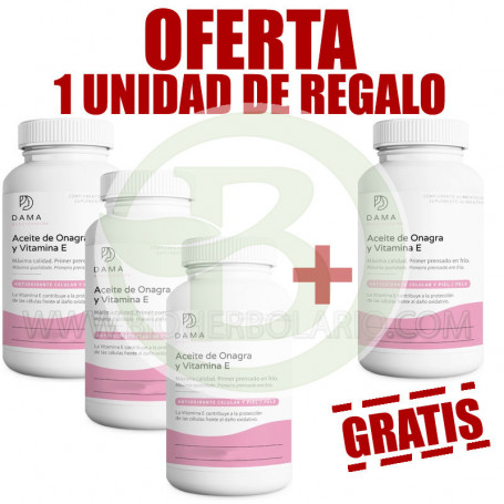 Pack 4x3 Onagra 450 Perlas Herbora