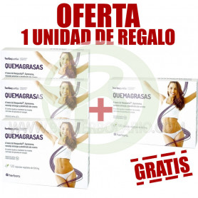 Pack 4x3 Quemagrasas 60 Cápsulas Herbora