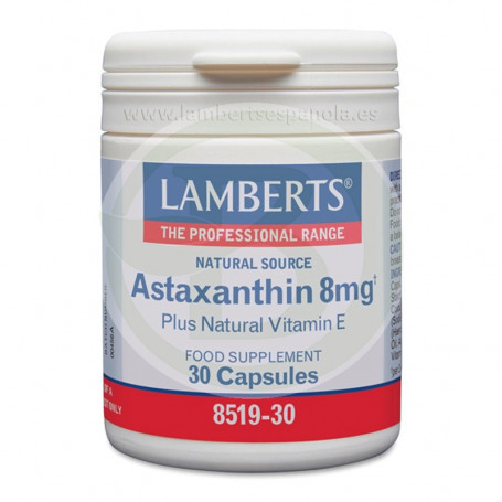 Astaxantina con Vitamina E 30 Cápsulas Lamberts