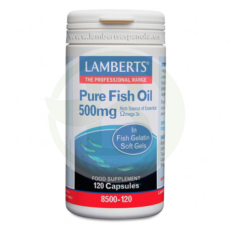 Aceite De Pescado Puro 500Mg. 120 Cápsulas Lamberts