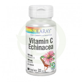 Vitamin C con Echinacea 60 Cápsulas Solaray