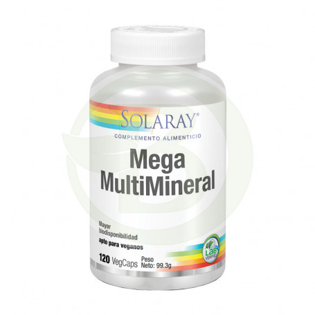 Mega Multi Mineral 120 Cápsulas Solaray