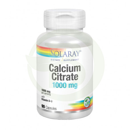 Calcium D3 Citrate 90 Cápsulas Solaray