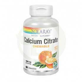 Calcium Citrate 60 Comprimidos Naranja Solaray