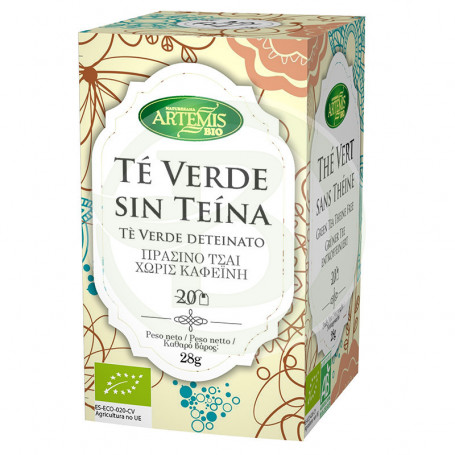 Té Verde sin Teína 20 Filtros Artemis