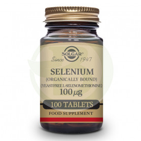 Selenio 100Mcg. (Sin Levadura) 100 Comprimidos Solgar