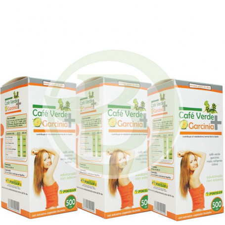 Pack 3x2 Café Verde con Garcinia 500Ml. Pinisan