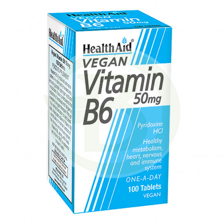 Vitamina B6 (Piridoxina) 50Mg. Health Aid