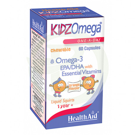 Kidz Omega 3 Infantil 60 Cápsulas Health Aid