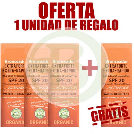 Pack 4x3 Protector Solar Extraforte 20 100Ml. Shila