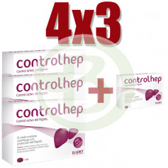 Pack 4x3 Controlhep 60 Comprimidos Eladiet