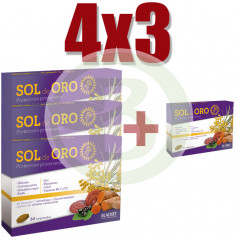 Pack 4x3 Sol de Oro Forte 30 Comprimidos Eladiet