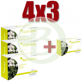 Pack 4x3 Valeriana 60 Comprimidos Eladiet