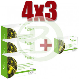 Pack 4x3 Olivo 60 Comprimidos Eladiet