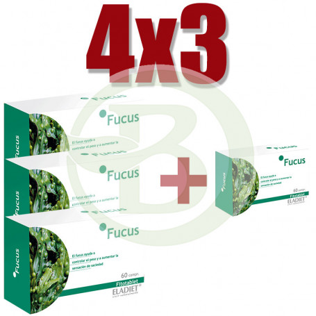 Pack 4x3 Fucus 60 Comprimidos Eladiet