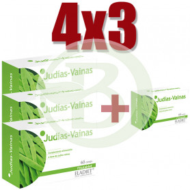 Pack 4x3 Judías 60 Comprimidos Eladiet