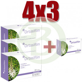 Pack 4x3 Ortosifón 60 Comprimidos Eladiet