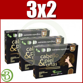 Pack 3x2 Cabello, Piel y Uñas 40 Cápsulas Pinisan