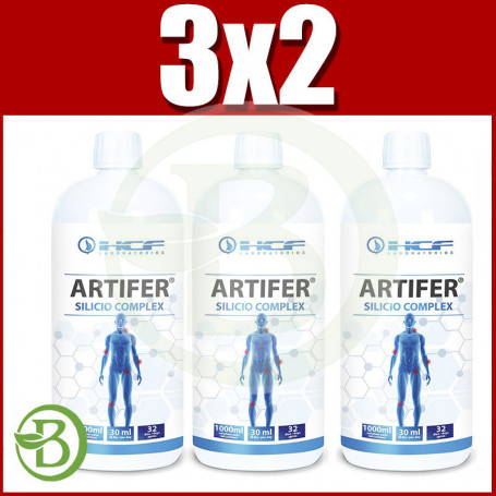 Pack 3x2 Artifer Silicio 1Lt. HCF