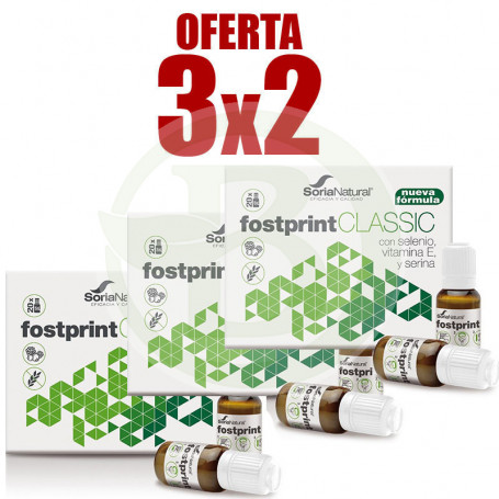 Pack 3x2 Fost Print Classic 20 Viales Soria Natural