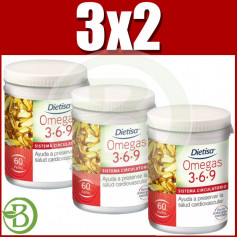 Pack 3x2 Omega 3-6-9 60 Perlas Dietisa