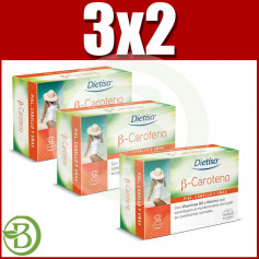 Pack 3x2 B-Caroteno 36 Cápsulas Dietisa