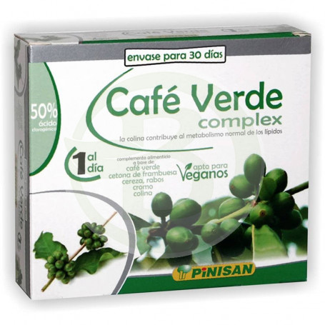 Café Verde Complex 30 Cápsulas Pinisan