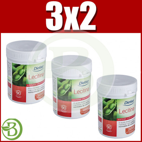 Pack 3x2 Lecitina 1 90 Perlas Dietisa