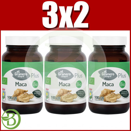 Pack 3x2 Maca 120 Cápsulas El Granero