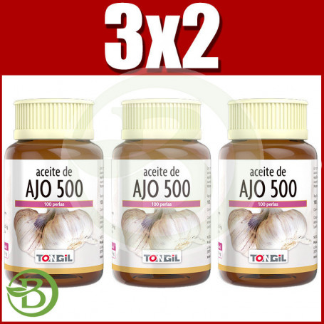 Pack 3x2 Aceite de Ajo 100 Perlas Tongil