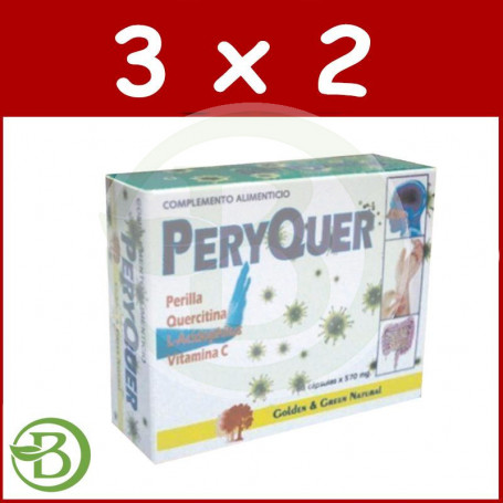 Pack 3x2 Peryquer 60 Cápsulas Golden Green