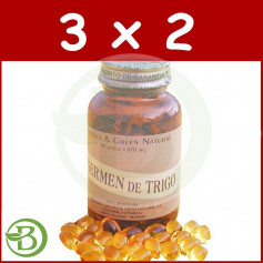 Pack 3x2 Germen de Trigo Golden Green 90 Perlas