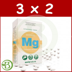Pack 3x2 Magnesio Retard 30 Comprimidos Soria Natural