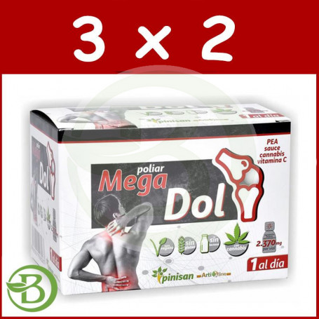 Pack 3x2 Poliar Megadol 6 Viales Pinisan