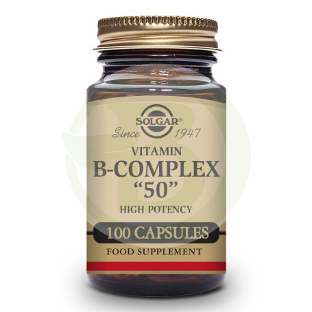 Vitamina B-Complex con Vit C 100 Cápsulas Solgar