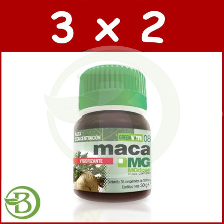 Pack 3x2 Maca 30 Comprimidos MgDose